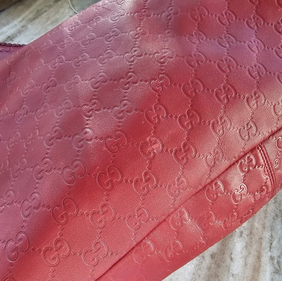 GUCCI Guccissima Large Horsebit  Hobo in Red ❤️ - Picture 7 of 16